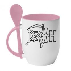 Чашка с ложкой death - PrintSalon