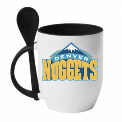 Чашка с ложкой Denver Nuggets - PrintSalon