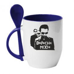 Чашка с ложкой Depeche Mode Band - PrintSalon