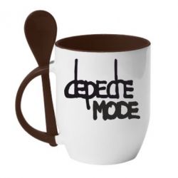 Чашка с ложкой Депеш Мод - PrintSalon