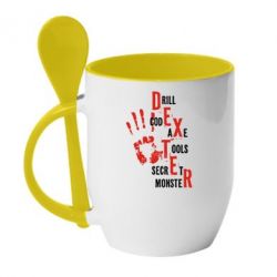 Чашка с ложкой Dexter - PrintSalon