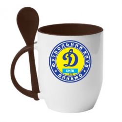 Чашка с ложкой Динамо Киев - PrintSalon