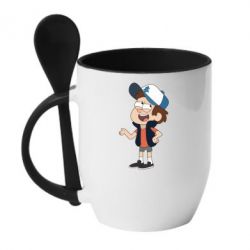 Чашка с ложкой Диппер - PrintSalon