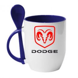 Чашка с ложкой DODGE - PrintSalon