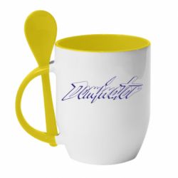 Чашка с ложкой Dominator - PrintSalon