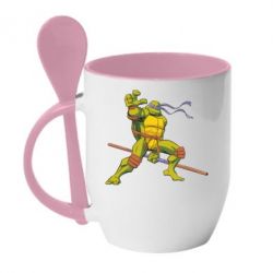 Чашка с ложкой Donatello - PrintSalon
