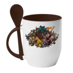 Чашка с ложкой Dota 2 "Everybody here" - PrintSalon