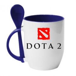 Чашка с ложкой Dota 2 - PrintSalon