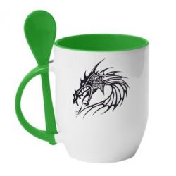 Чашка с ложкой Dragon - PrintSalon
