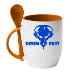 Чашка с ложкой Drumm Bass - PrintSalon