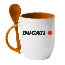 Чашка с ложкой Ducati - PrintSalon