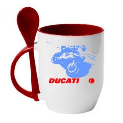 Чашка з ложкою Dukati - PrintSalon