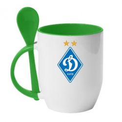 Чашка с ложкой Dynamo Kiev - PrintSalon