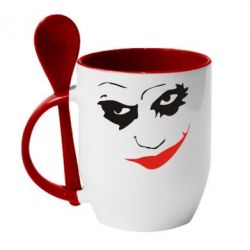 Чашка з ложкою Джокер - PrintSalon