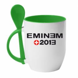 Чашка с ложкой Eminem 2013 - PrintSalon