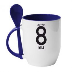 Чашка с ложкой Eminem 8 mile - PrintSalon