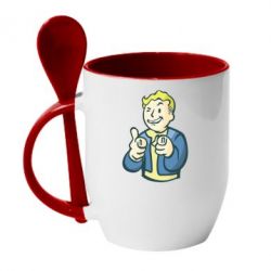 Чашка с ложкой Fallout 4 Boy - PrintSalon