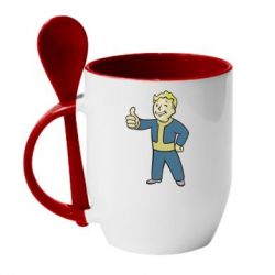 Чашка с ложкой Fallout Boy - PrintSalon