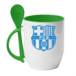 Чашка з ложкою FC Barcelona - PrintSalon