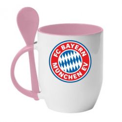 Чашка с ложкой FC Bayern Munchen - PrintSalon