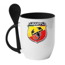 Чашка с ложкой FIAT Abarth - PrintSalon
