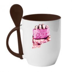 Чашка з ложкою Fight Club Art - PrintSalon