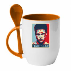 Чашка с ложкой Fight Club Tyler Durden - PrintSalon