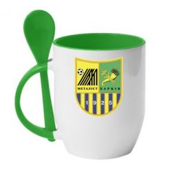 Чашка с ложкой ФК Металлист Харьков - PrintSalon