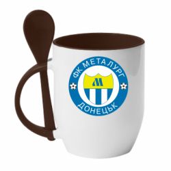 Чашка с ложкой ФК Металлург Донецк - PrintSalon