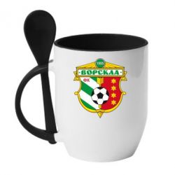 Чашка с ложкой ФК Ворскла Полтава - PrintSalon