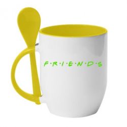 Чашка с ложкой Friends (Друзья) - PrintSalon