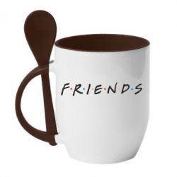 Чашка з ложкою Friends - PrintSalon
