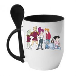 Чашка з ложкою Футурама - PrintSalon