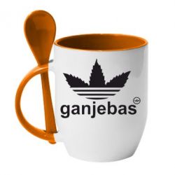 Чашка с ложкой Ganjubas