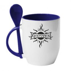 Чашка с ложкой Godsmack - PrintSalon