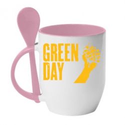 Чашка с ложкой Green Day American Idiot - PrintSalon