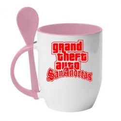 Чашка с ложкой GTA San Andreas - PrintSalon