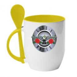 Чашка з ложкою Guns n' Roses - PrintSalon