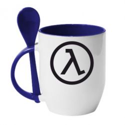 Чашка з ложкою Half Life Logo - PrintSalon