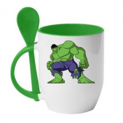 Чашка з ложкою Халк - PrintSalon
