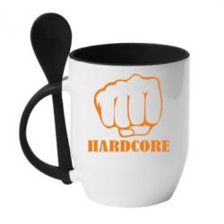 Чашка з ложкою hardcore - PrintSalon