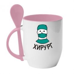 Чашка с ложкой Хирург - PrintSalon