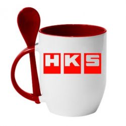 Чашка з ложкою HKS - PrintSalon