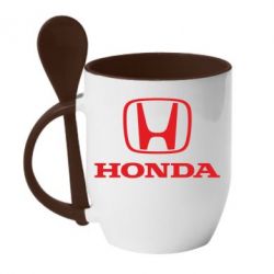 Чашка с ложкой Honda Classic - PrintSalon