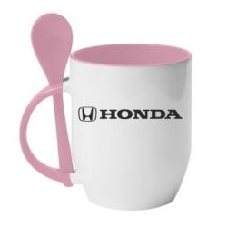 Чашка с ложкой Honda Small Logo - PrintSalon
