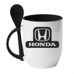 Чашка с ложкой Honda Stik - PrintSalon