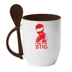 Чашка с ложкой I am the Stig - PrintSalon