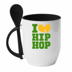 Чашка з ложкою I love Hip-hop Wu-Tang - PrintSalon