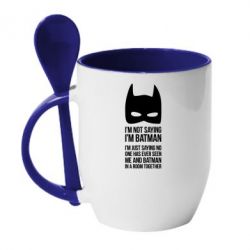Чашка з ложкою I'm not saying i'm batman - PrintSalon
