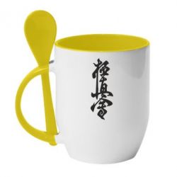 Чашка с ложкой Иероглиф - PrintSalon